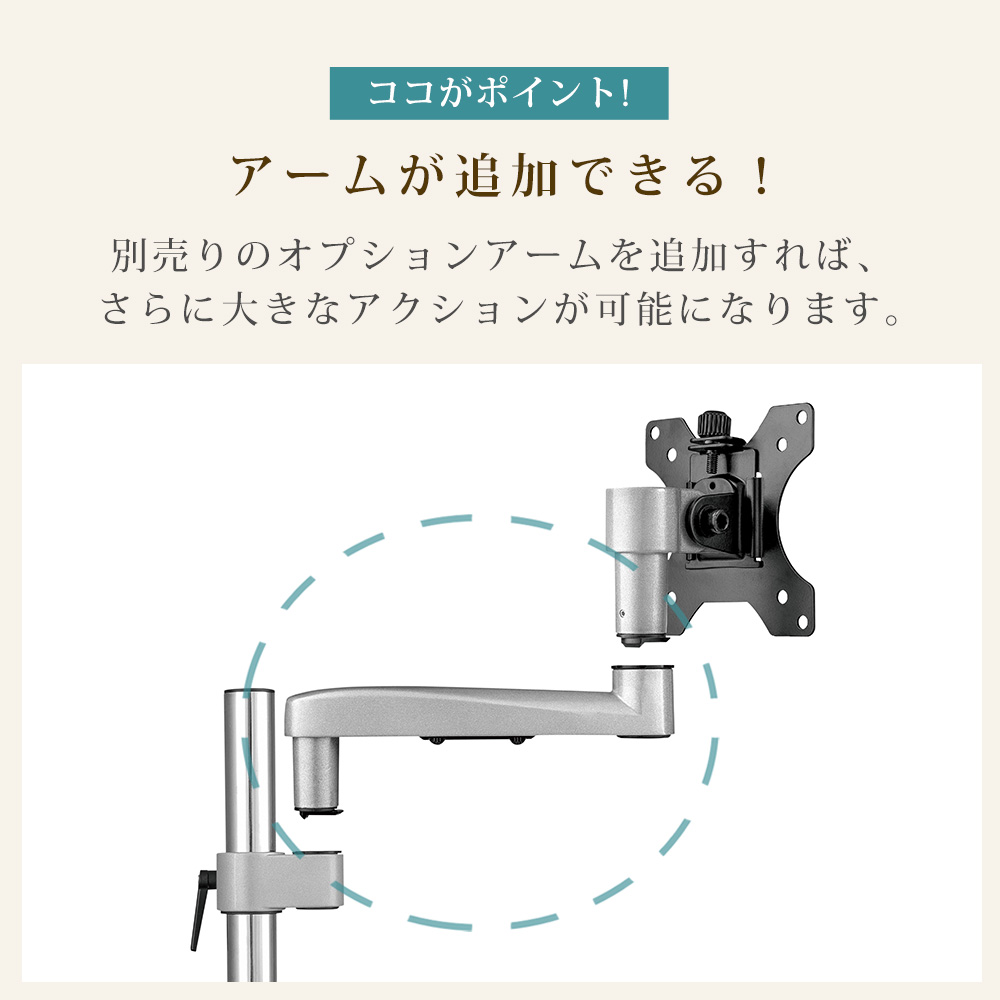 快適ワークのモニターアーム NA510