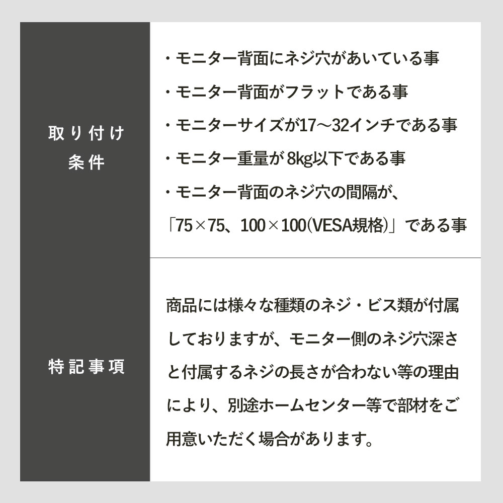 快適ワークのパネルハンガー PHシリーズ専用オプション 3関節モニターアーム